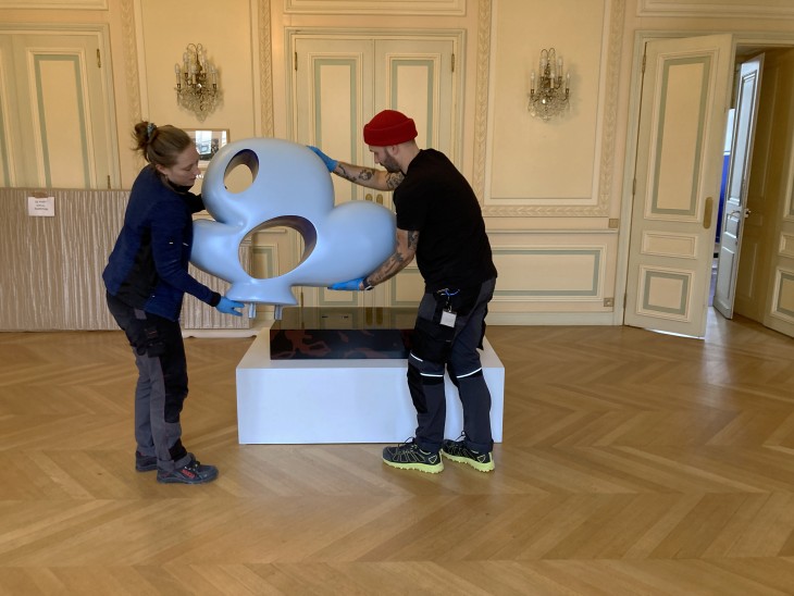 Bertrand Lavier, Walt Disney Productions 1947-1997, 1997, collection Frac Franche-Comté.